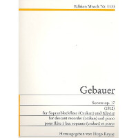 Sonate op.17 für Sopranblockflöte
