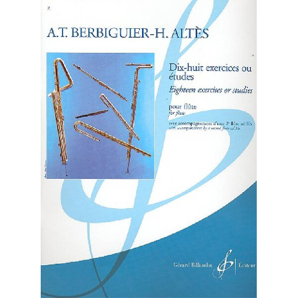 18 exercices ou études pour flûte