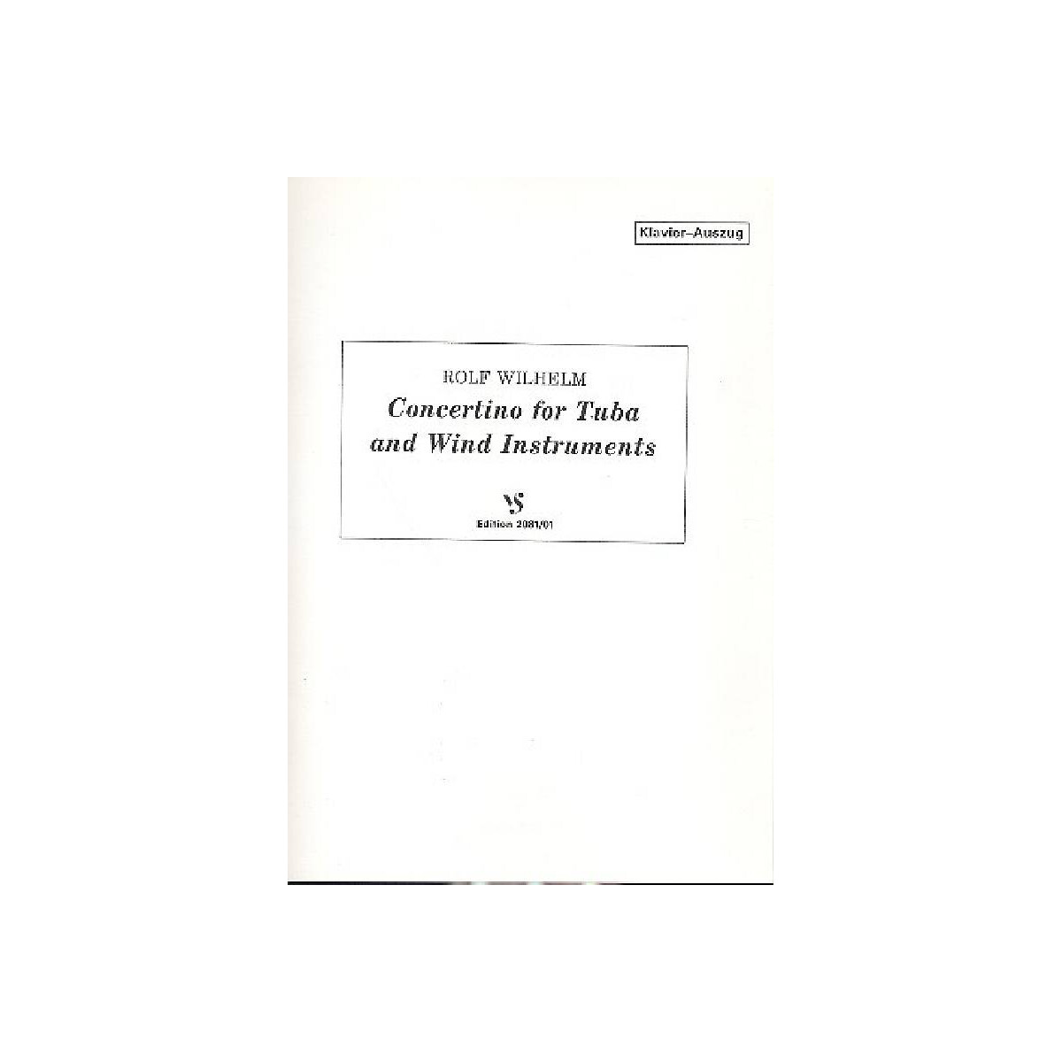 Concertino for tuba and wind box