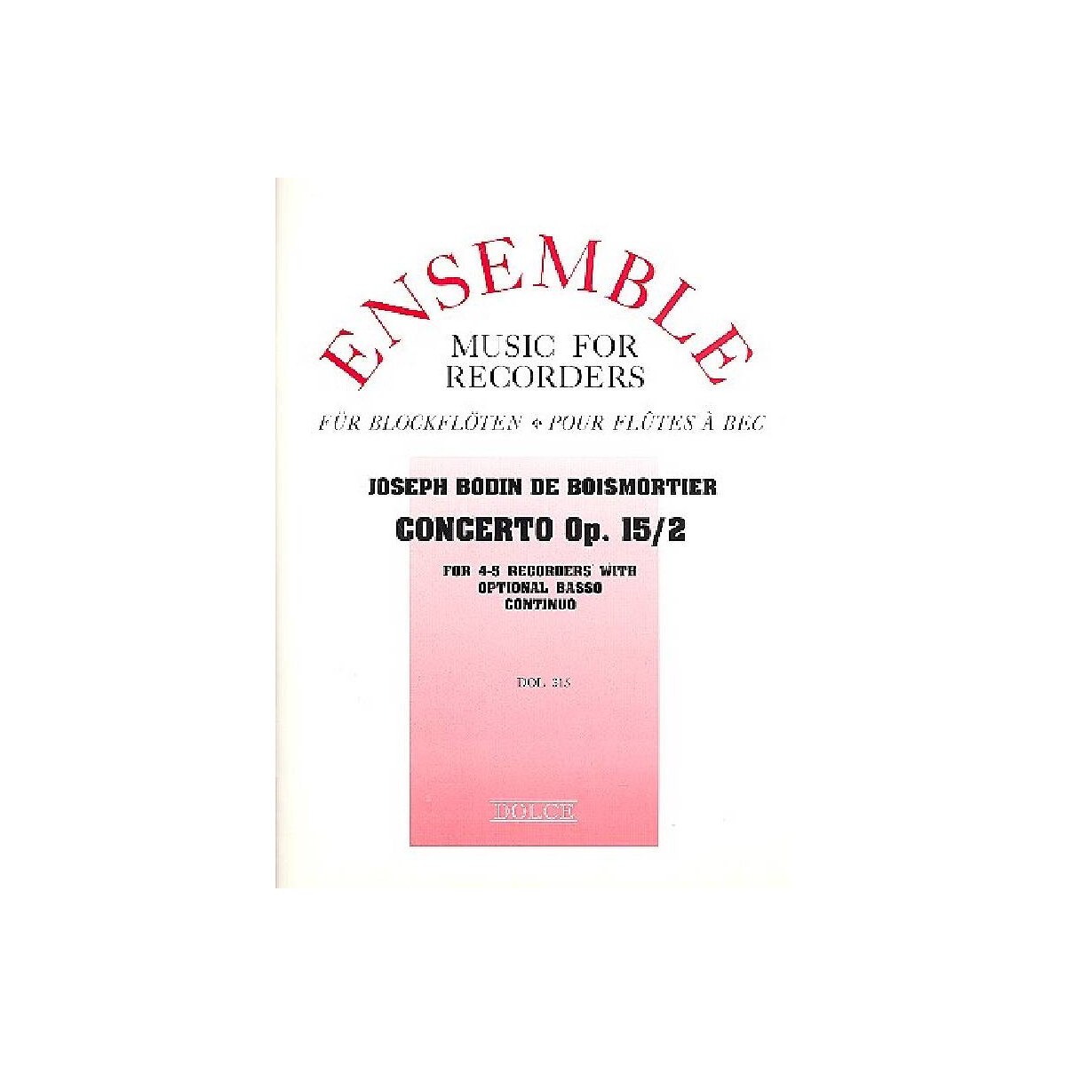 Concerto op.15,2 for 4-5 recorders box