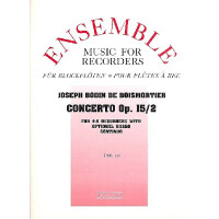 Concerto op.15,2 for 4-5 recorders