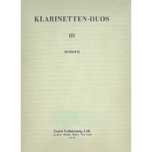 Klarinettenduos Band 3