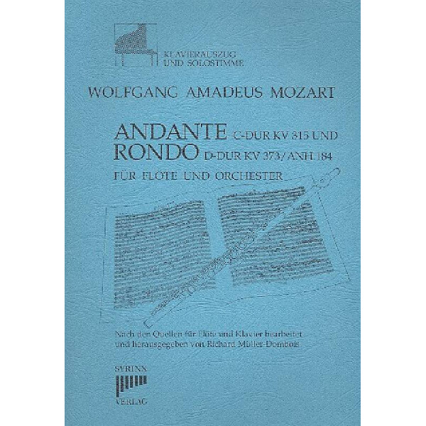Andante C-Dur KV315  und Rondo D-Dur KV373 anh.184