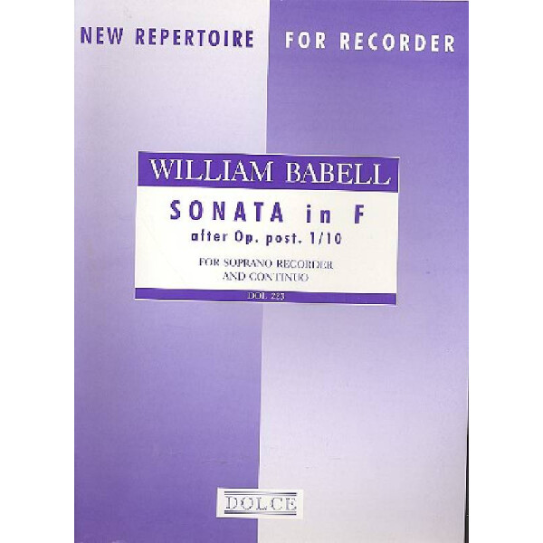 Sonata f major op.1,10