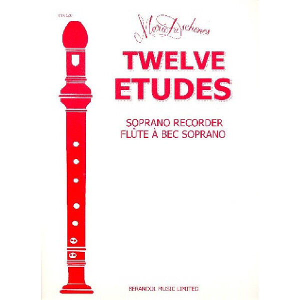 12 Etudes for soprano recorder