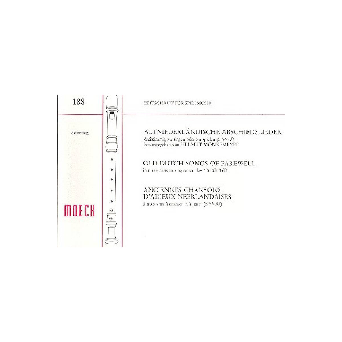 Altniederländische Abschiedslieder box