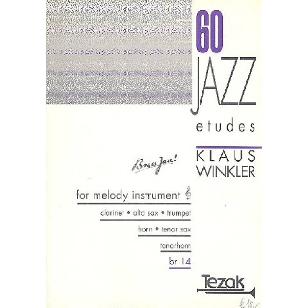 60 Jazz Etudes for melody instrument