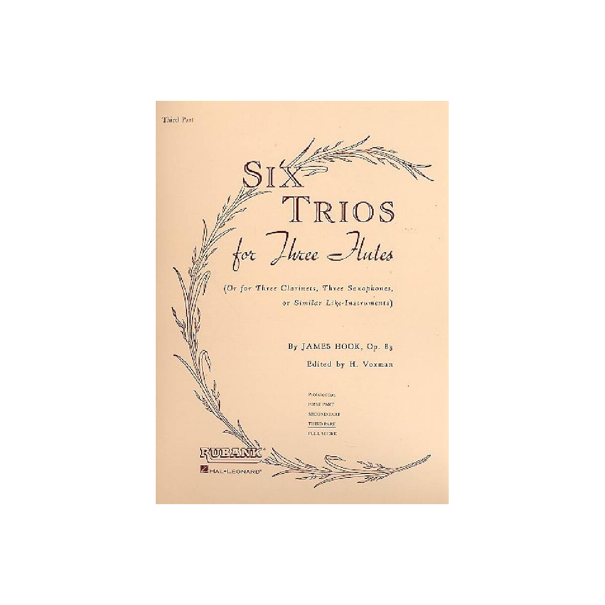 6 Trios op.83 for 3 flutes (or box
