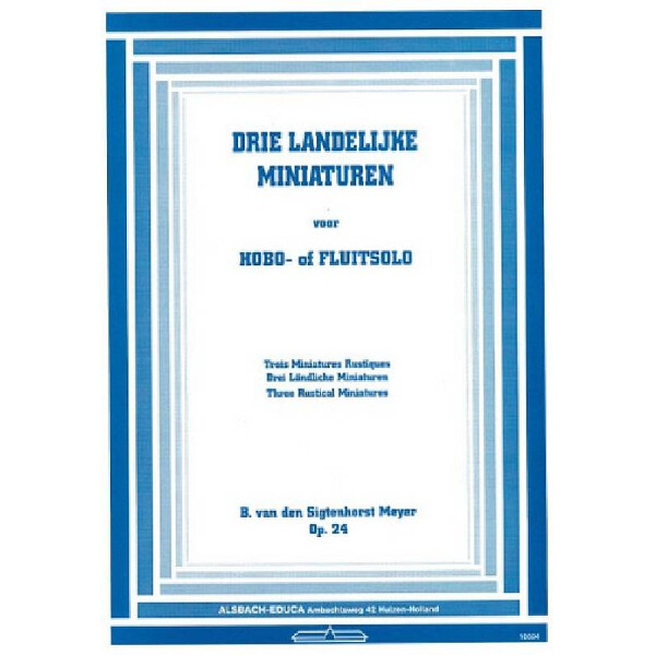 3 ländliche Miniaturen op.24