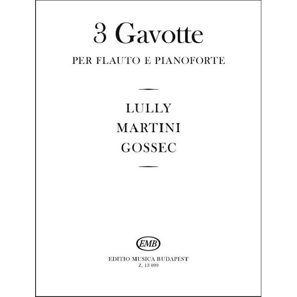 3 Gavotte per flauto e pianoforte