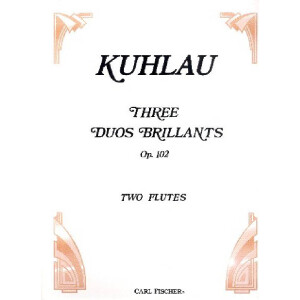 3 duos brillants op.102 for 2 flutes