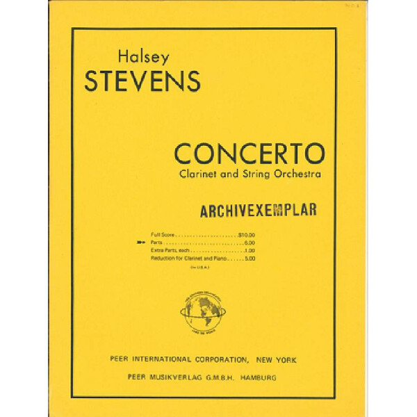 Concerto for clarinet and string