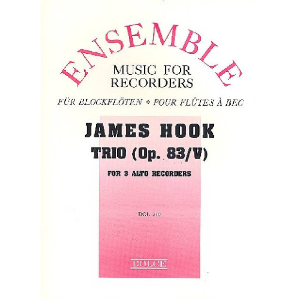 Trio op.83,5 for 3 alto recorders