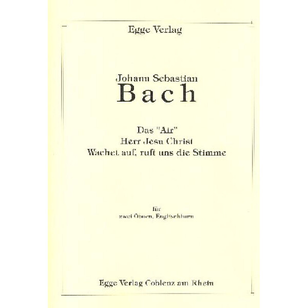 3 Stücke für 2 Oboen und