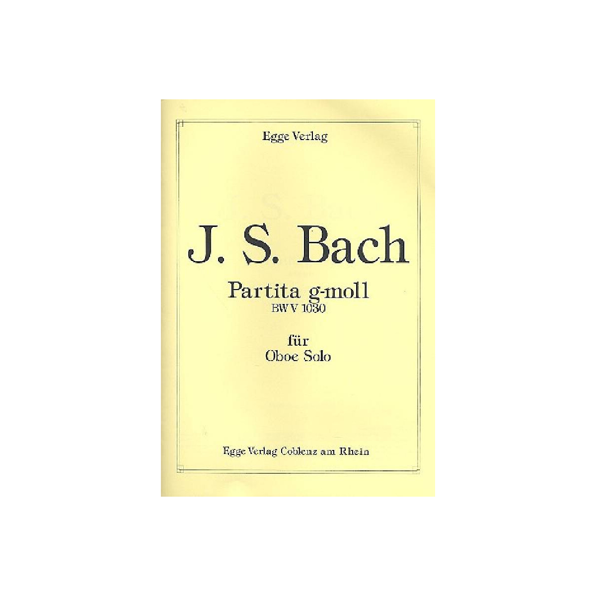 Partita g-Moll BWV1030