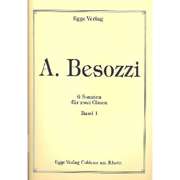 6 Sonaten Band 1 (Nr.1-3)