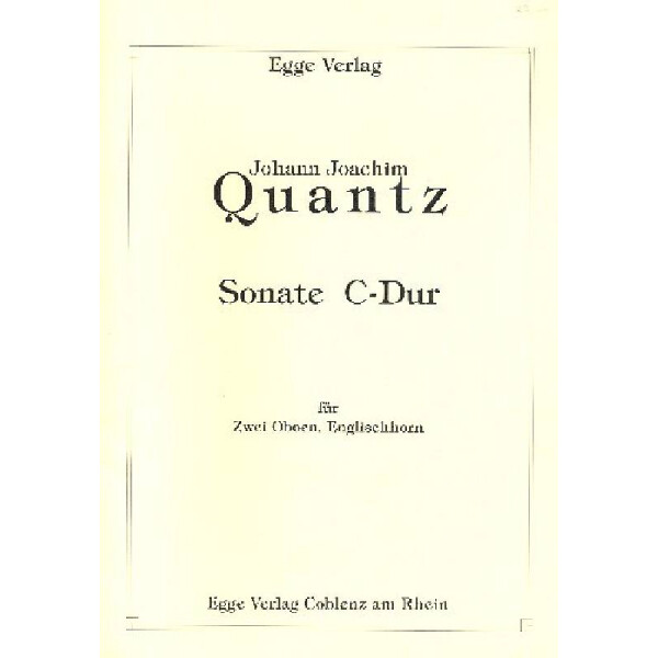 Sonate C-Dur für 2 Oboen und