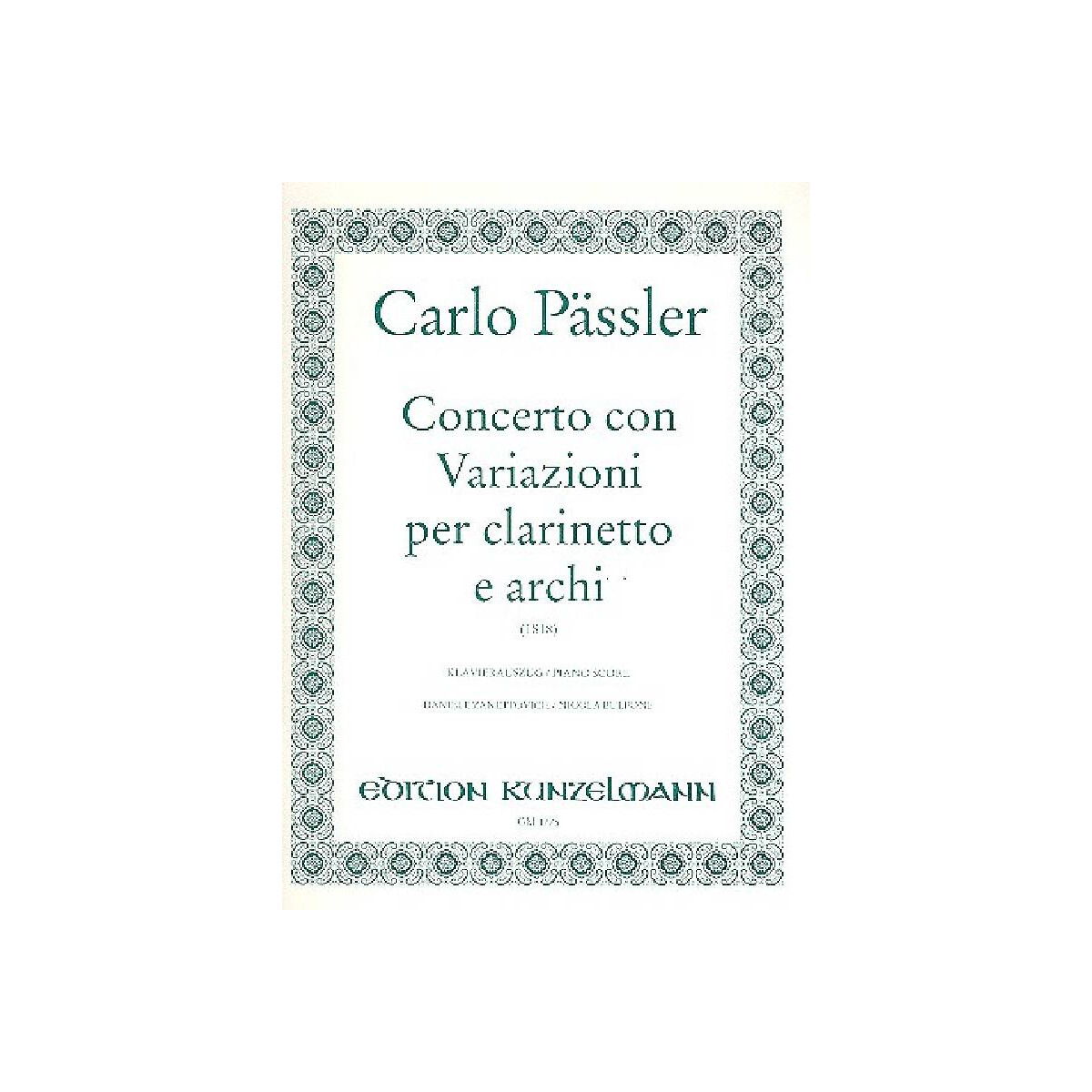 Concerto mi maggiore con variazioni box