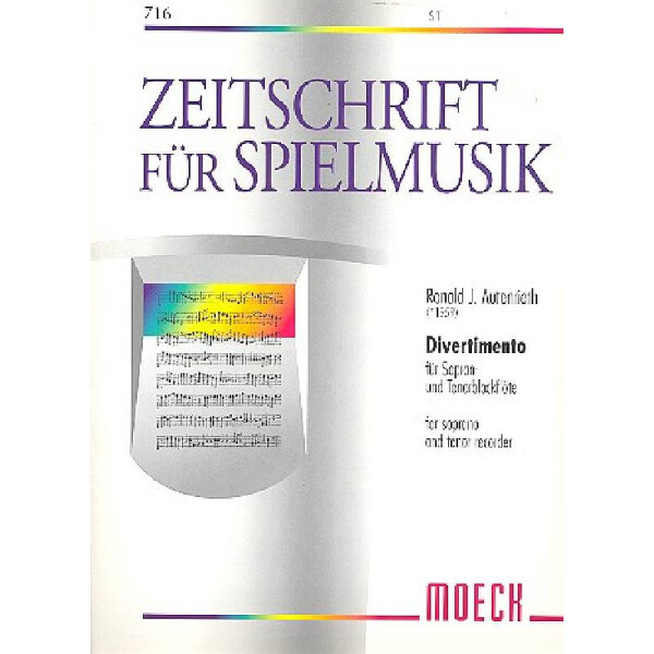 Divertimento für 2 Blockflöten (ST)