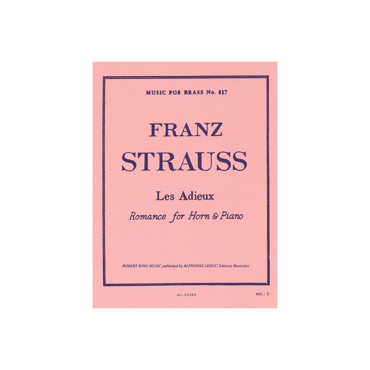 Les adieux romance pour cor en fa