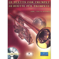 20 Duette (+CD) für Trompete