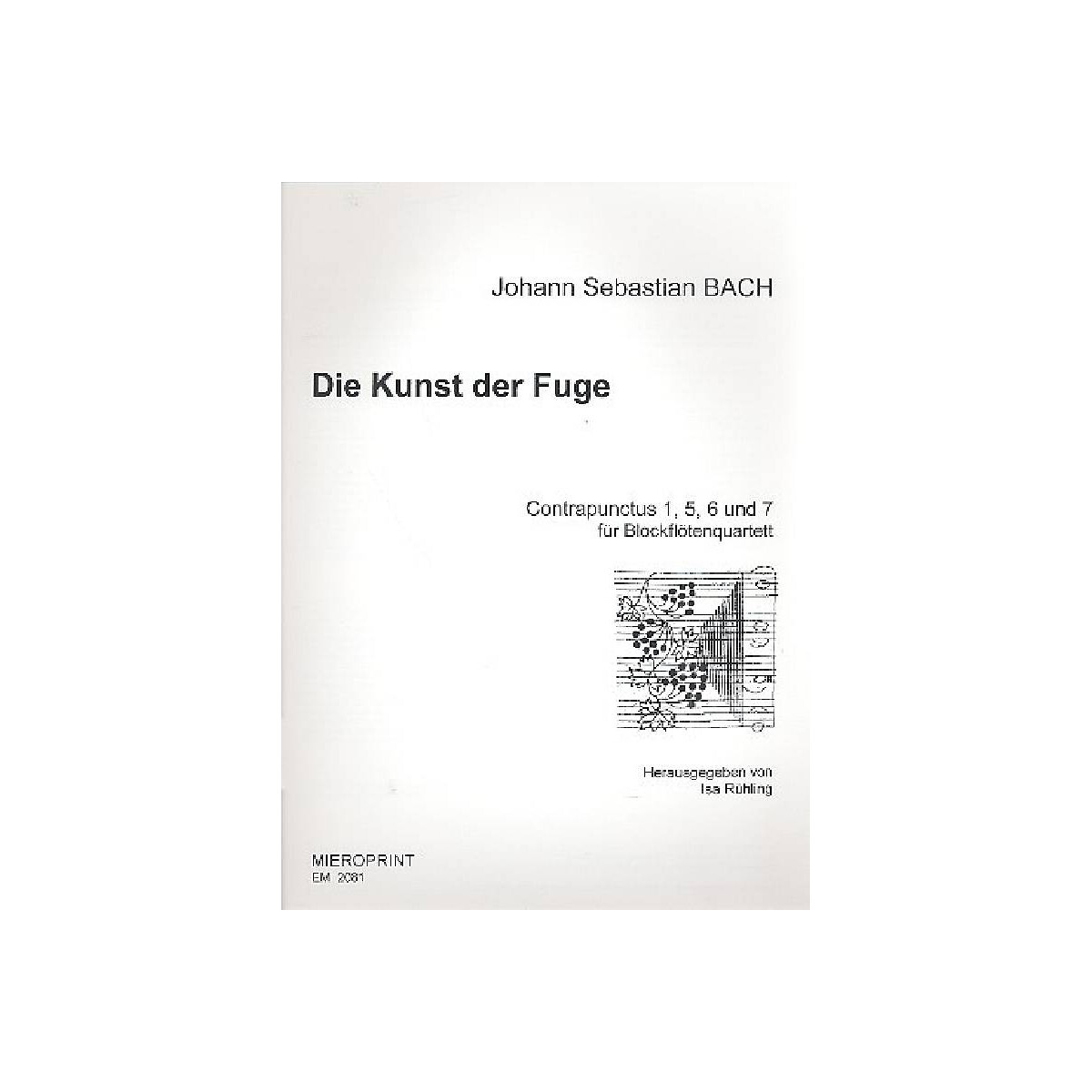 Contrapuncti 1,5,6 und 7 aus Die Kunst d box