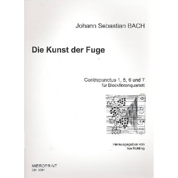 Contrapuncti 1,5,6 und 7 aus Die Kunst der Fuge