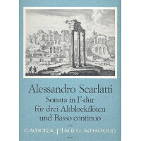 Sonate F-Dur für 3 Altblockflöten