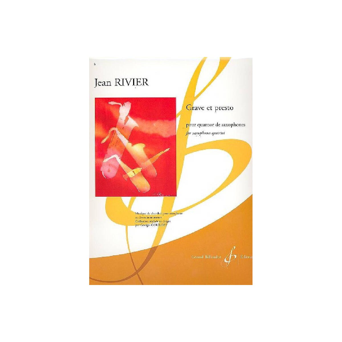 Grave et presto pour 4 saxophones box