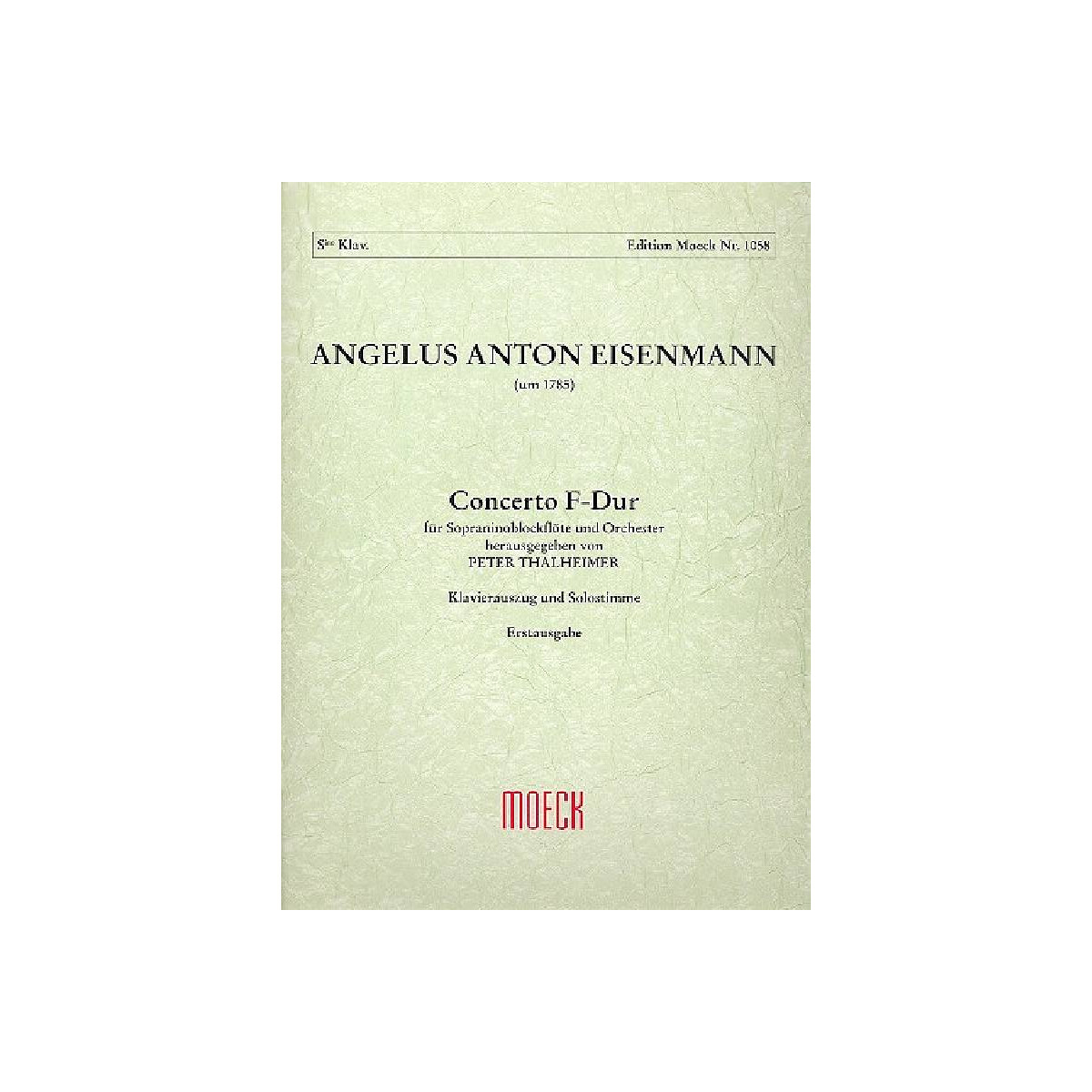 Concerto F-Dur für Sopraninoblock- box