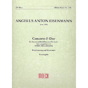 Concerto F-Dur f&uuml;r Sopraninoblock-