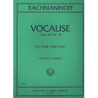Vocalise op.34,14 for oboe and