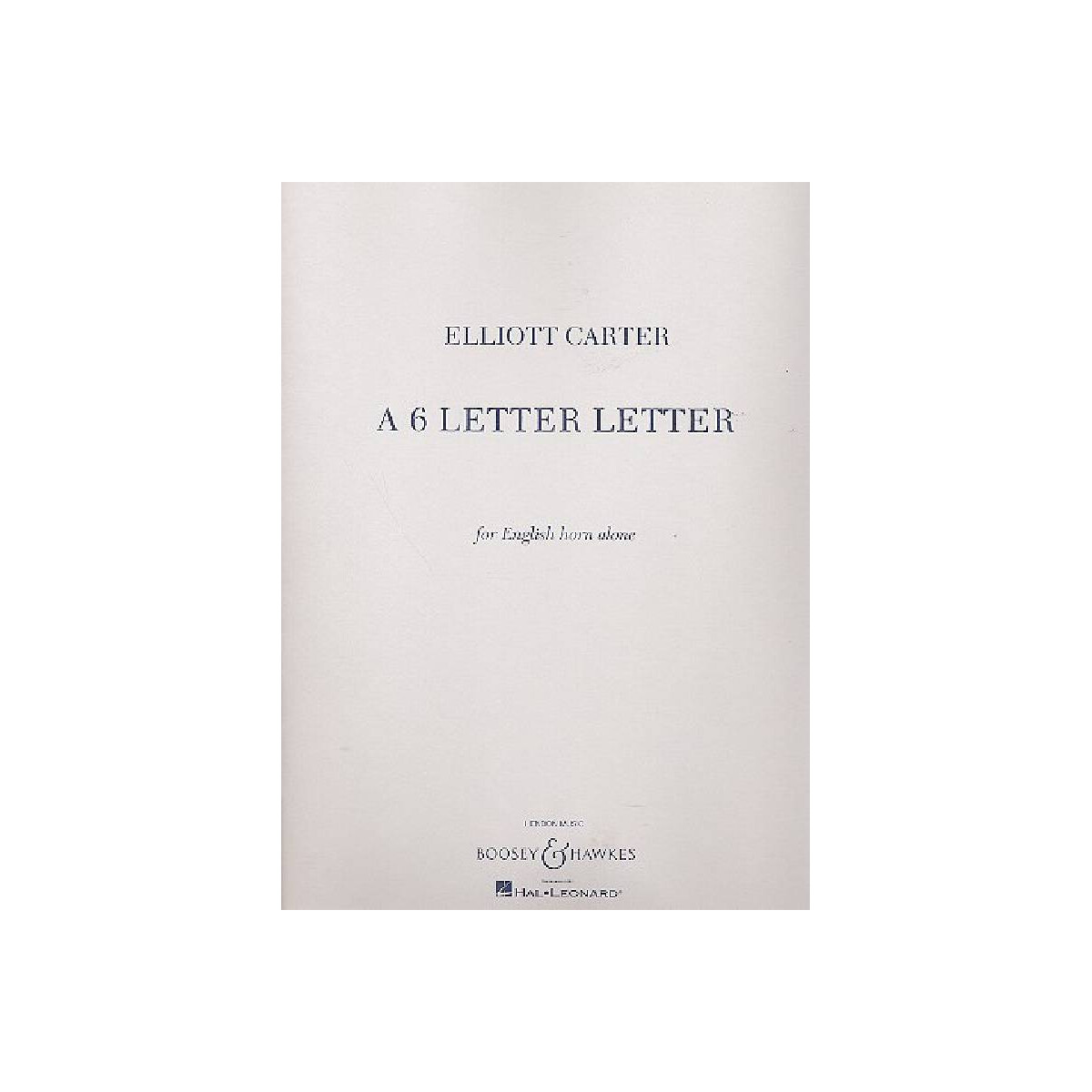 A 6 Letter Letter for english horn alone box