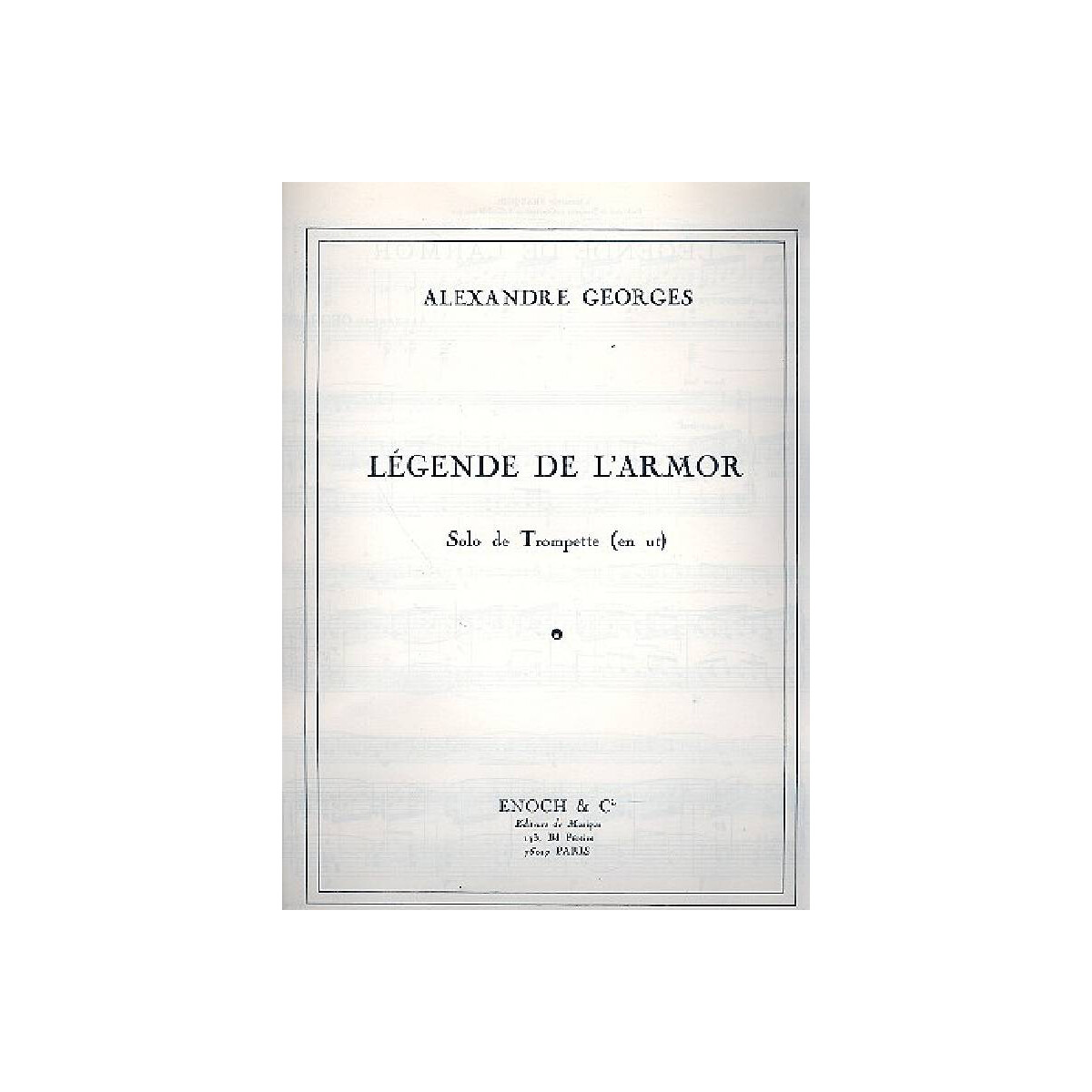 Legende de larmor pour trompette et piano