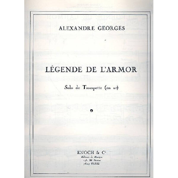 Legende de larmor pour trompette et piano