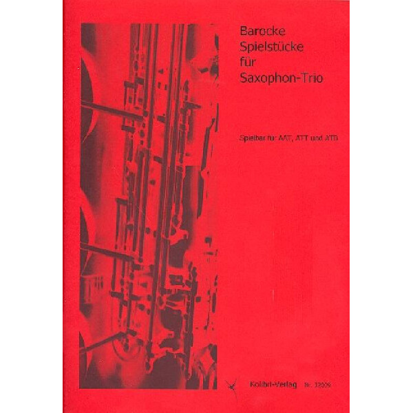 Barocke Spielstücke für Saxophon-Trio