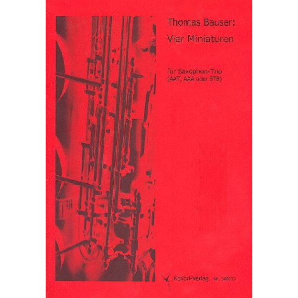4 Minaturen für 3 Saxophone