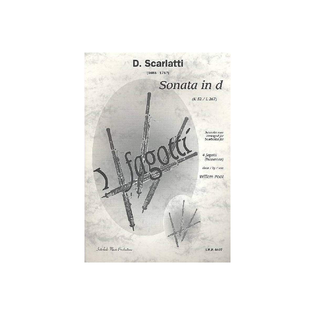 Sonate d-Moll K52 für 4 Fagotte