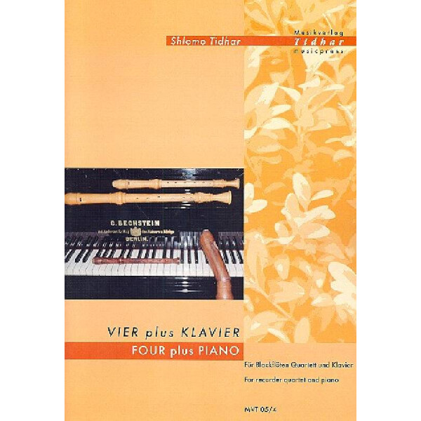 Vier plus Klavier für 4 Blockflöten (SATB)