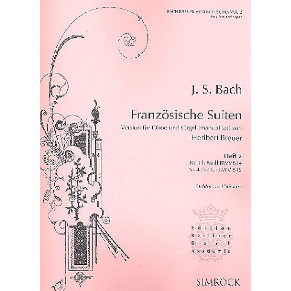 Französische Suiten Band 2 (Nr.3-4)