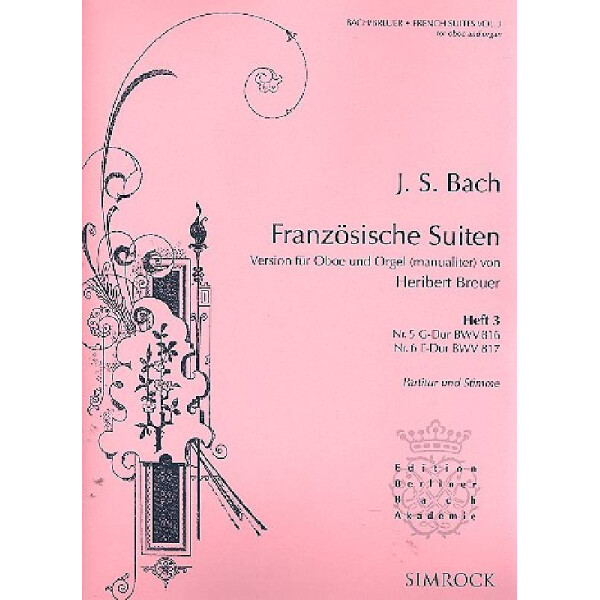 Französische Suiten Band 3 (Nr.5-6)
