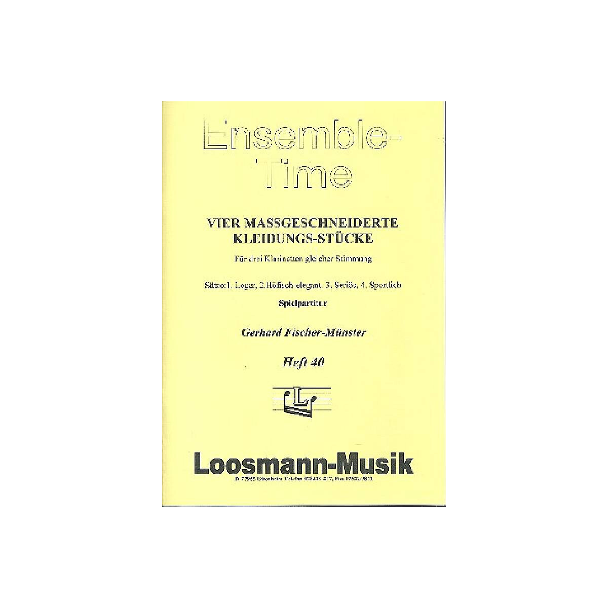 4 maßgeschneiderte Kleidungsstücke