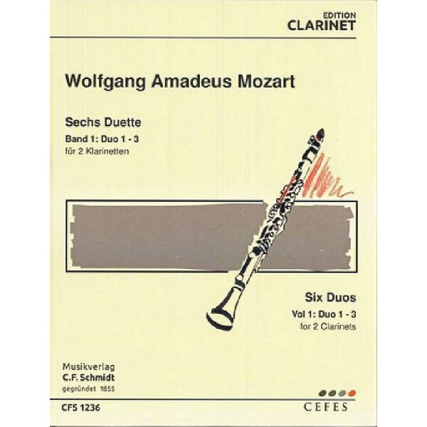 6 Duette Band 1 (Nr.1-3) für 2 Klarinetten