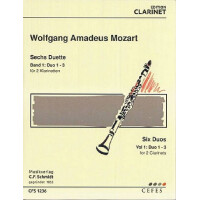 6 Duette Band 1 (Nr.1-3) für 2 Klarinetten