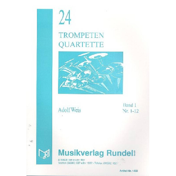 24 Quartette Band 1 (Nr.1-12) für 4 Trompeten