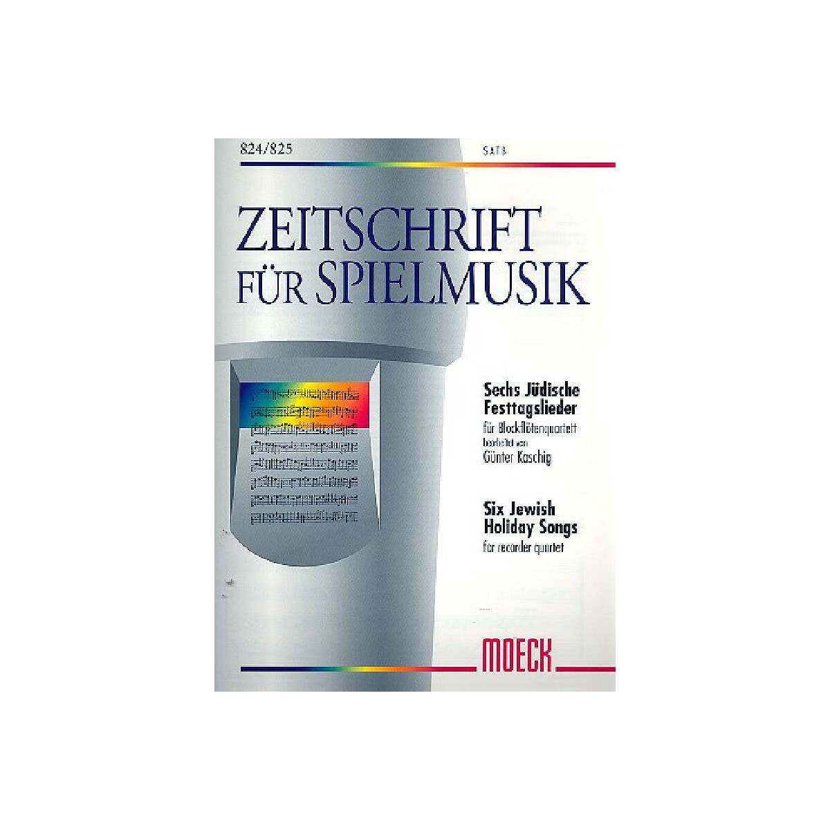 6 jüdische Festtagslieder für 4 Blockflöten