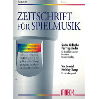 6 jüdische Festtagslieder für 4 Blockflöten