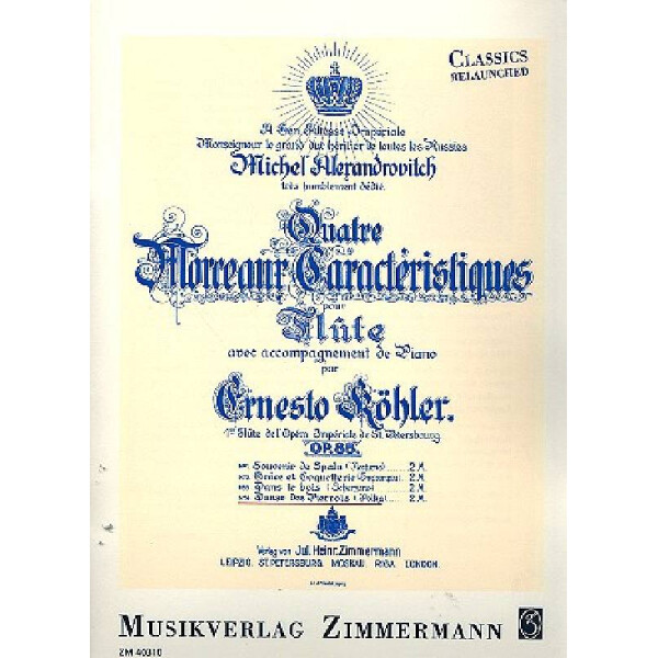 Danse des pierrots op.88,4 für Flöte