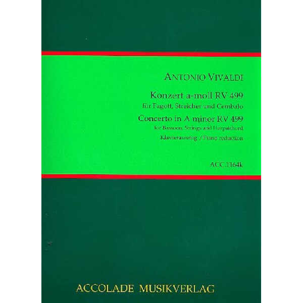 Konzert a-Moll RV499 für Fagott, Streicher und Bc