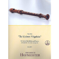 Ihr kleinen Vögelein für Sopranblockflöte